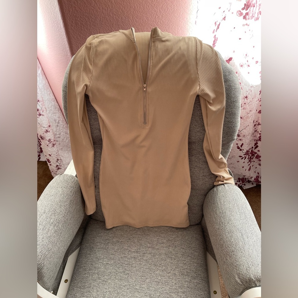 Brown mini dress
